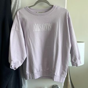 Never worn lilac All Saints sweater